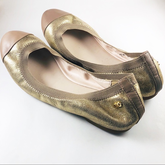 Cole Haan Shoes - Cole Haan Gold Flats